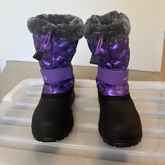 Kamik Penny Girls' Waterproof Snow Boots - Size 1 - Picture 2 of 9